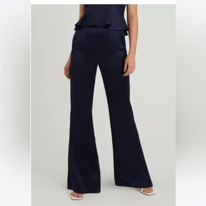 Something Navy Silky Trousers